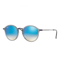 【RayBan 雷朋】極簡設計太陽眼鏡灰色鏡架藍色鏡面(2447NF-62554O)