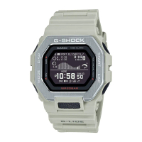 【CASIO 卡西歐】G-SHOCK 藍牙 衝浪運動 沙灘灰白 雙重材質錶圈 運動系列 GBX-100-8_46mm