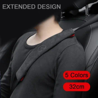 32cm Car Safety Belt Suede Covers Shoulder Protective Pad for Infiniti Q50 Q50L Q60 G20 G37 G35 QX30 QX60 QX70 FX35 FX37 Q30 I35