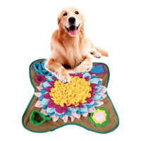 COD Pet Dog Snuffle Mat Nose Smell Training Sniffing Pad Dog Puzzle Toy Slow Feeding Bowl Food Dispe