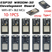 ESP32 WROOM-32 Development Board TYPE-C CH340C/ CP2102 WiFi+Bluetooth Ultra-Low Power Consumption Dual Core Wireless Module