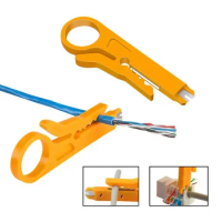 STONEGO 1PC Portable Wire Stripper and Network Cable Crimping Pliers Dual Function Tool for Ethernet Cables and Wires