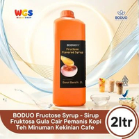BODUO Fructose Syrup 2 Liter - Sirup Fruktosa Gula Cair Pemanis Kopi Teh Minuman Kekinian Cafe
