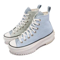 【CONVERSE】休閒鞋 Run Star Hike 高筒 男女鞋 經典款 厚底 情侶穿搭 牛仔布拼接 淺藍 白(171894C)
