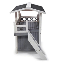 Luxury hot selling outdoor large wooden kennel dog house pet cage pet house