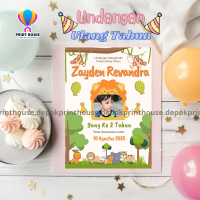 Undangan Ulang Tahun Anak | Undangan Ulang Tahun Custom | Undangan ulang Tahun Karakter | Undangan C