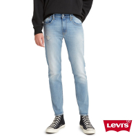 Levis 男款 上寬下窄 512低腰修身窄管牛仔褲 / 精工淺藍水洗 / 天絲棉 / 彈性布料