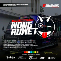 stiker kaca prei wong ruwet cutting stiker kaca mobil truk pick up terlaris Car