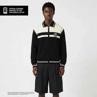LARUSSO FIFA Collection - Jaket Rajut Pria Premium Official Fifa World Cup 2026 - Black & Cream L