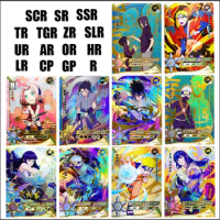 KAYOU NARUTO SLR TGR ZR Cards Anime Uzumaki Naruto Uchiha Sasuke Haruno Sakura Uchiha Madara Rare Card Collection Boys' Toys