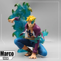 19CM Anime One Piece Figure Marco Phoenix ver. GK statue Pvc Action figure Collection Model Toy for Children Gifts