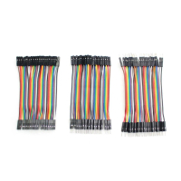 Bộ Sợi Dây Nối 40P 7 Màu Dài 10Cm 2 đầu cái cái, đực đực, đực cái