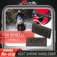 MOTOPA Motorcycle Accessories For Benelli Jinpeng 502 TRK502 502X TRK251 No-slip Heat Shrink Handlebar Grips With TRK LOGO