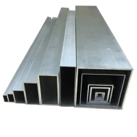 1pcs 6063 Aluminium Hollow Square Tube Pipe Metal Home DIY Material for Model Part Accessories 10*10mm 20*20mm Length 400mm