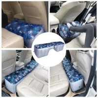 Car Iatable Air Mattress Buckle Design Comfortable Stable Support Foldable Car Mattress Bed Auto Interior Accessories
