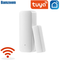 Tuya WiFi Door Sensor, Smart Door Open/Closed Detectors, Smart Life APP Wifi Window Sensor Work with Alexa,Google Home