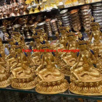Buddhism temple Professional Tantric Buddha Statue # A set 21PCS tara Bodhisattva Group Saving sentient beings from all disaster