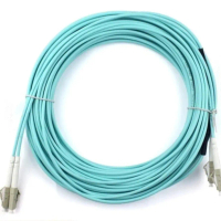 Kabel Patchcord Fiber Optic LC-LC Duplex MM OM3 50/125um 25meter jaket 1.6mm merek siemon