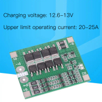 3S 25A Li-ion 18650 BMS PCM บอร์ดป้องกันแบตเตอรี่, BMS PCM พร้อมสมดุล, สำหรับ Li-ion และ Lipo แบตเตอ