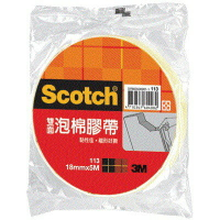 3M 113 雙面泡棉膠帶  泡棉膠帶 發泡膠帶 12mm / 18mm / 24mm/48mm x5M