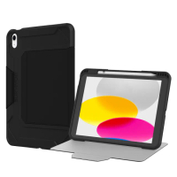 【Griffin】2025 iPad 11吋 A16/10代 10.9吋 Survivor Rugged Folio 軍規防摔保護套-黑色(iPad 11/10代)