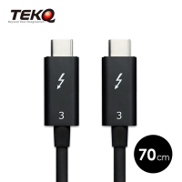 TEKQ Thunderbolt 3 Intel認證 USB-C 高速傳輸線 70cm