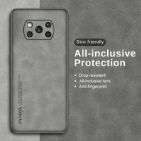 Sheepskin Leather Phone Cover For Xiaomi Poco X3 Pro Case Pocophone poxo X 3 Pro x3pro TPU Frame Camera Protect Fundas pocox3