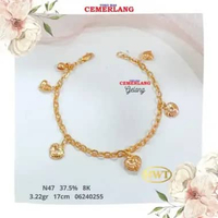 GELANG EMAS HWT 375 8K 17CM 3.15 06240255