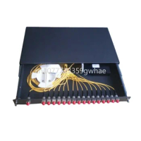 Fiber optic 19 inch PLC splitter box 1 * 8,16,32 port rack mounted
