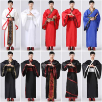 2018 new ancient traditional chinese folk dance dance costume costumes long dress hanfu lion dance china clothing woman men