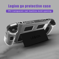 TPU Protective Case For Lenovo Legion Go Gaming Handheld Shell Protector Anti-Scratch Full Body Fall Protection With Stand