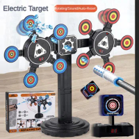 Auto-Reset Electric Target For Nerf Guns Bullets Toys For Beads Blaster Gun Gift Parts High Precision Scoring Practice Target