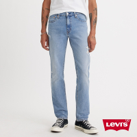 Levis 男款 511低腰修身窄管牛仔褲 / 精工輕藍染微磨損刷破 / 天絲棉 / 彈性布料