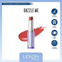 [Dazzle Me] Color Chrome Lip Glaze Lipstick 01 Foxy Pink