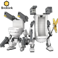 Bricklink Ideas MOC Toilet Mecha Robot Technical DIY Set With BOX Creative Building Blocks Toys For Children Christmas Gift