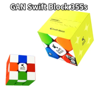 [Funcube] GAN Swift Block 355S Cube GAN Stickerless 3x3x3 Speed Cube Magnetic Profession cubo rubik GAN 355S 3x3 Educational Toy