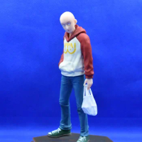 Anime 18cm POP UP PARADE One Punch Man Anime Figure One Punch Man Saitama OPPAI Hoodie Action Figure Collection Model Doll Toys