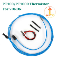 3D Printer E3D V6/Volcano Heated Block PT1000 PT100 Thermistor Sensor Kit High Temperature Resistance Thermocouple For VORON