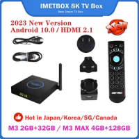 Original 2024 iMETBOX MAX 4GB 128GB 8k TV Box in Singapore Malaysia Korea Japan HK TW USA Canada India PK Evpad Unblock TV Box