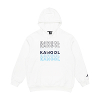 【KANGOL】KANGOL 男女 刷毛帽T 白(6255105500)