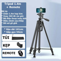 [Tripod 1m4 Tặng Remote] Chân máy ảnh, điện thoại, quay video, chân tripod 3 chân F-3520 - Mẫu mới C