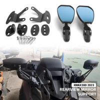 Motorcycle Accessories Rearview Rear View Mirrors Glass Back Side Mirror Holder Bracket For Yamaha XMAX X-max 300 Xmax300 2023