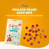 Pawsnack Snack Anjing - Pollock Filled Duck Bite