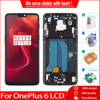 Original AMOLED Module For Oneplus 6 A6000 A6003 AMOLED LCD Display Touch Screen Digitizer Replacement For One Plus 6 1+6 LCD