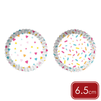【PEDRINI】Gadget蛋糕紙模60入 七彩糖粒6.5cm / 點心烤模 瑪芬蛋糕 瑪芬紙模 杯子蛋糕