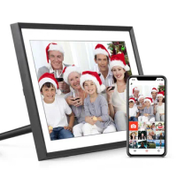 Andoer 10.1-Inch WiFi Digital Photo Frame Cloud Digital Picture Frame 1280*800 TFT Touch Screen 16GB Storage Share Photo via APP