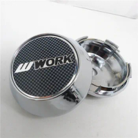 4pcs 65mm For W WORK Car Wheel Center Hub Cap Cover 45mm Emblem Badge Sticker Auto Styling Accessories