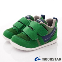 ★日本月星Moonstar機能童鞋-HI系列頂級學步款MSB77S65綠(寶寶段)