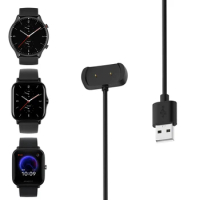USB Charging Cable For Huami Amazfit T-Rex pro A2011/GTR 2e/Pop Pro/bip U/bip3/GTS2 mini Smartwatch Chargers Magnetic
