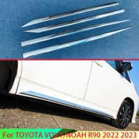 For TOYOTA VOXY/NOAH R90 2022 2023 Car Accessories ABS Chrome Side Door Body Molding Moulding Trim